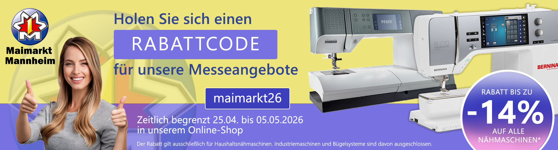 Maimarkt 2026 - Banner standard